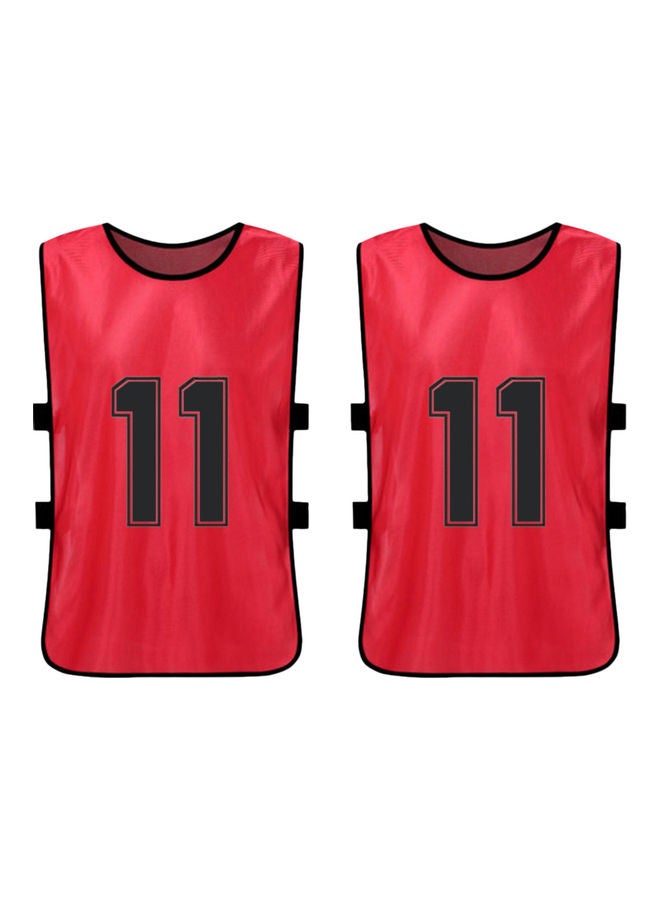 Generic 12-Piece Quick-Drying Football Vest Jersey Set  - Image 2