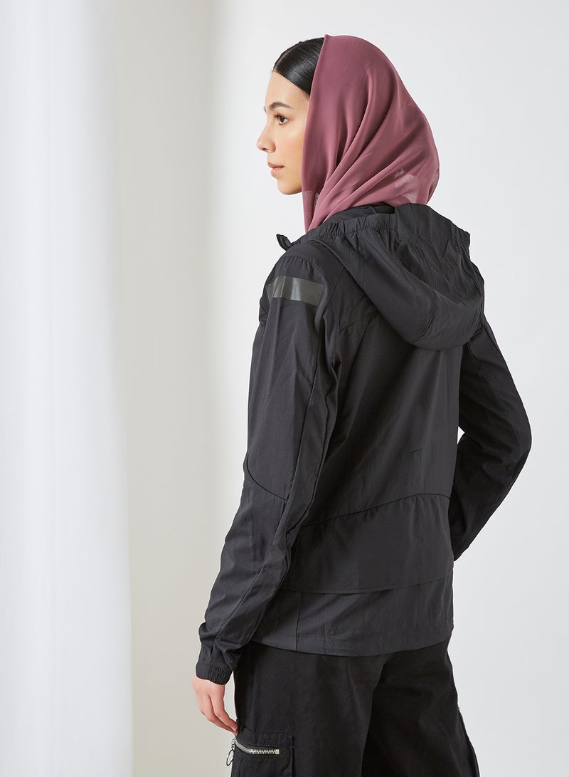 Marathon Translucent Jacket Black