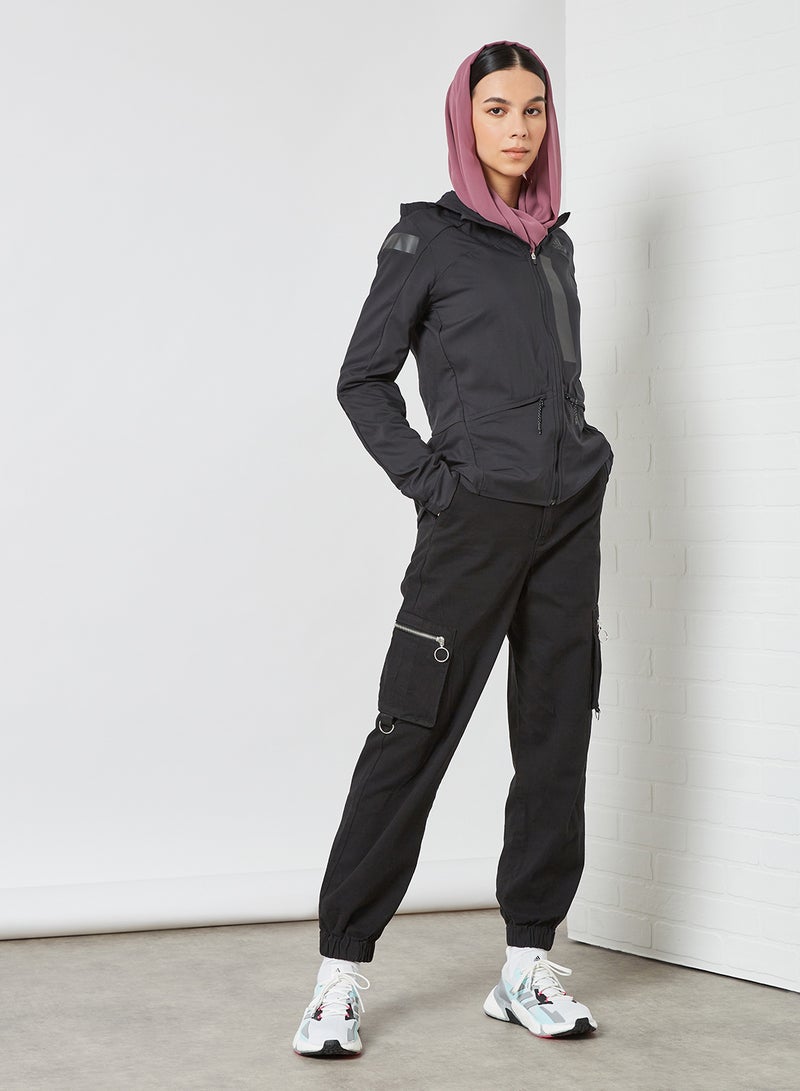 Marathon Translucent Jacket Black