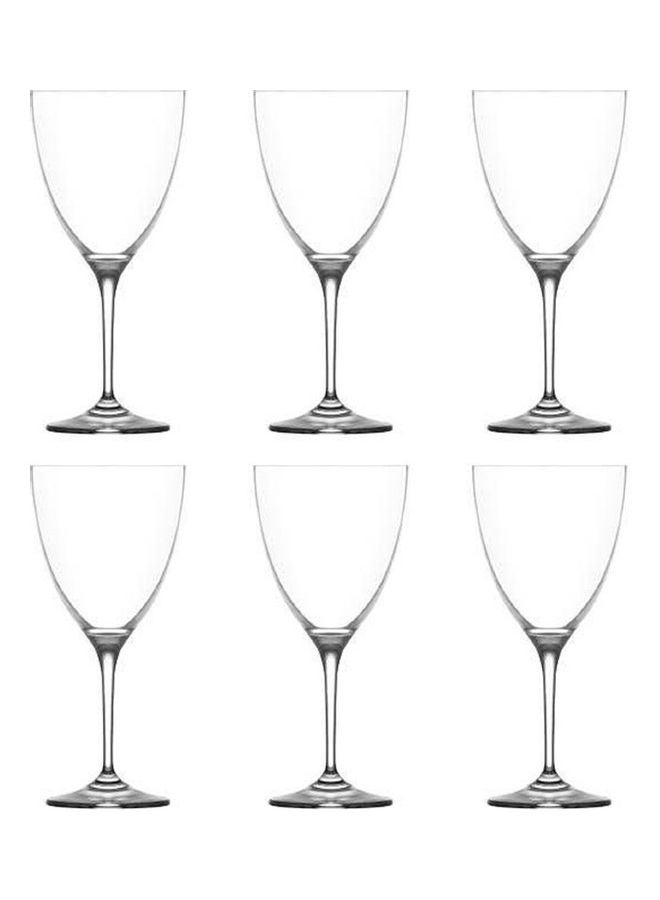 لاف طقم شاي زجاجي مكون من 6 قطع شفاف - Image 1