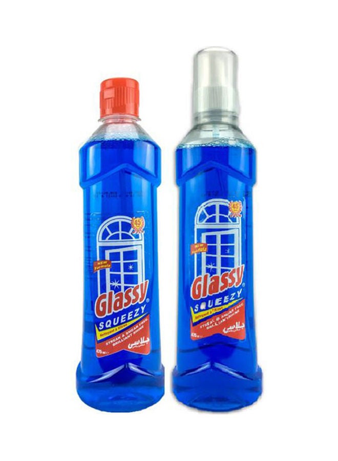 Flip Top Glass Cleaner 475ml + Spray Cleaner Multicolour Bundle of 2 Multicolour 475ml