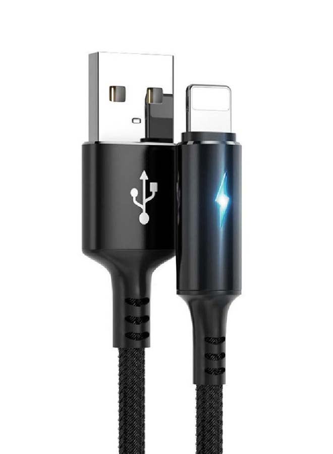 موتيم كابل شحن USB بمنفذ لايتننج أسود - Image 1