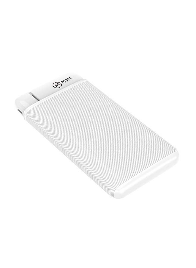 12000.0 mAh Dual USB Port Power Bank With Cable White - v1618411782/N46512404A_2