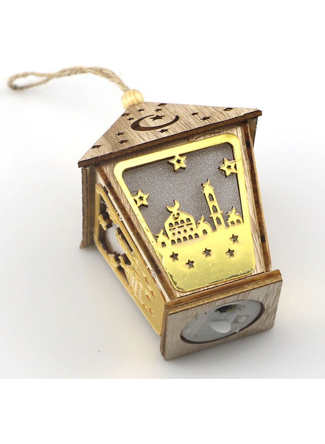 فاشون هوم Eid And Ramadan Lantern Lamp Gold 8x12cm - Image 3