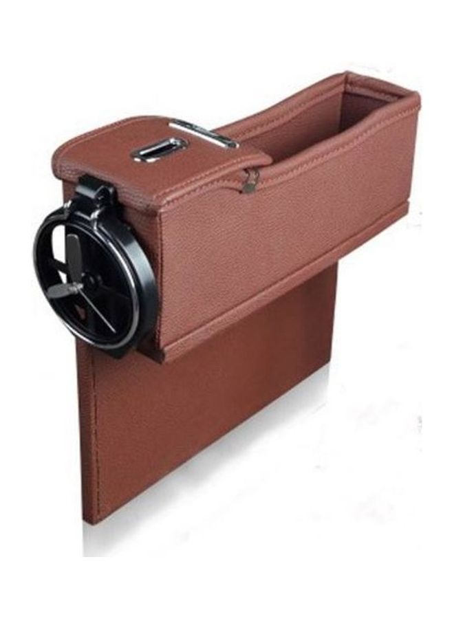 Generic Leather Car Seat Organizer With Fan 