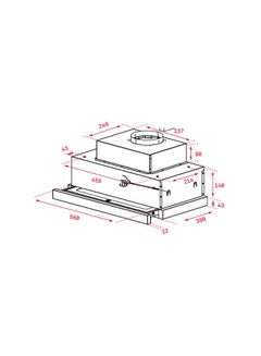 TEKA 60 cm Pull-Out Hood With Finger Print Proof Front Panel & 2+1 Speeds CNL 6610 230 W 40436830 Silver  - Image 3