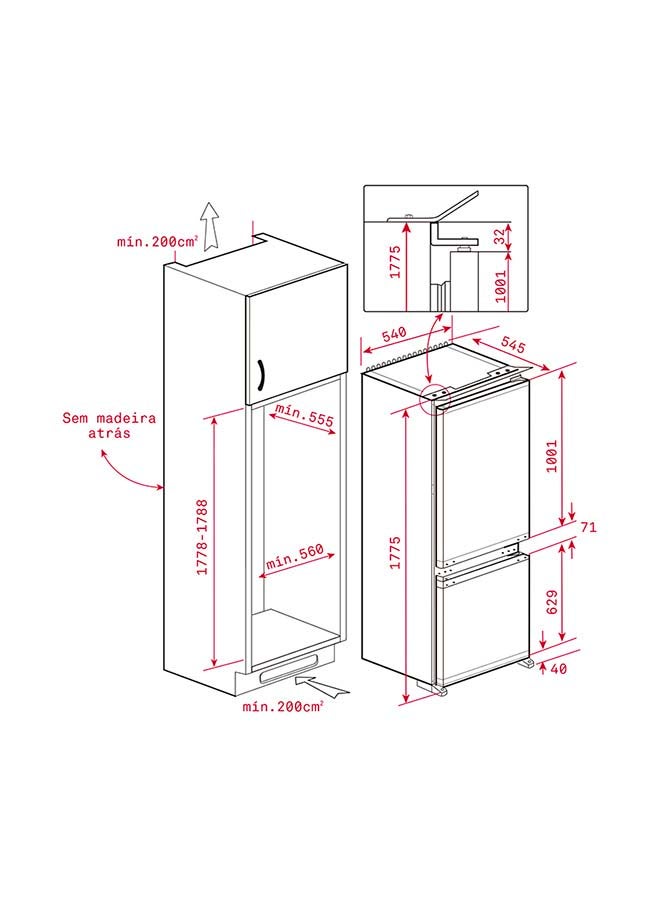 TEKA - Built-in No Frost Combi With A+ Energy Class CI3 330 40634574 White - Image 1