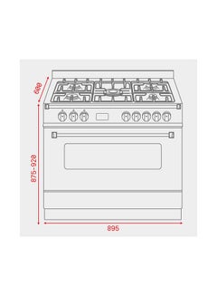 TEKA Free Standing Cooker With Gas Hob And Multifunction Oven 40297055 Black  - Image 2