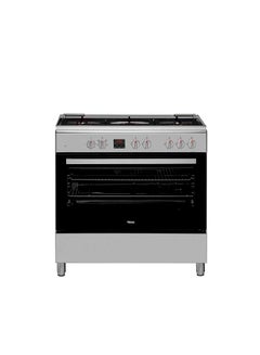 TEKA FS 901 5GE Free Standing Cooker With Gas Hob And Multifunction Electric Oven 40297953 Stainless Steel / Black  - Image 1