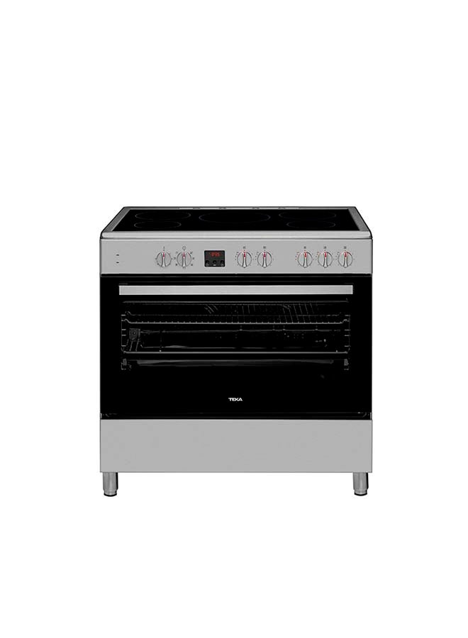 تيكا موقد طبخ قائم FS 903 5VE مزود بشعلات سيراميك فيترو وفرن كهربائي متعدد الخصائص 40297955 ستانلس ستيل/أسود - Image 1