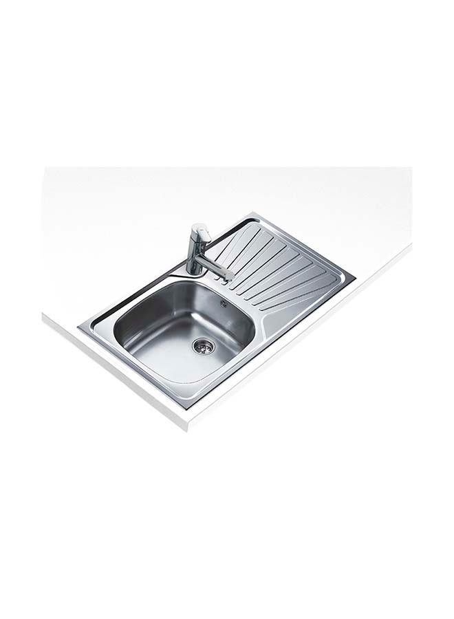 تيكا ‏حوض مطبخ‏‏ ديفا 45‎ I-Cn 1B 1D بوعاء واحد عميق فضي 435x435x146mmمم - Image 2