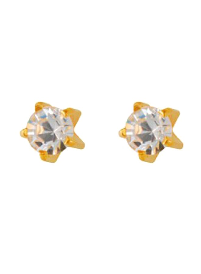 MediSystem 24k Gold Plated Swarovski Stone Earrings  - Image 1