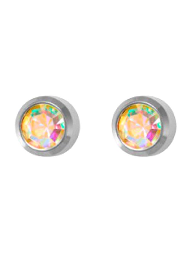 MediSystem 316L Stainless Steel Swarovski Stud Earrings  - Image 1