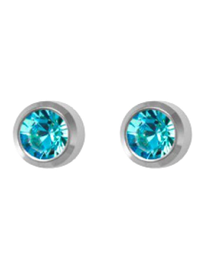 MediSystem 316L Stainless Steel Swarovski Stud Earrings  - Image 1