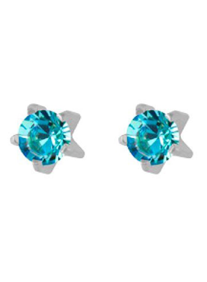 MediSystem 316L Stainless Steel Swarovski Stud Earrings  - Image 1