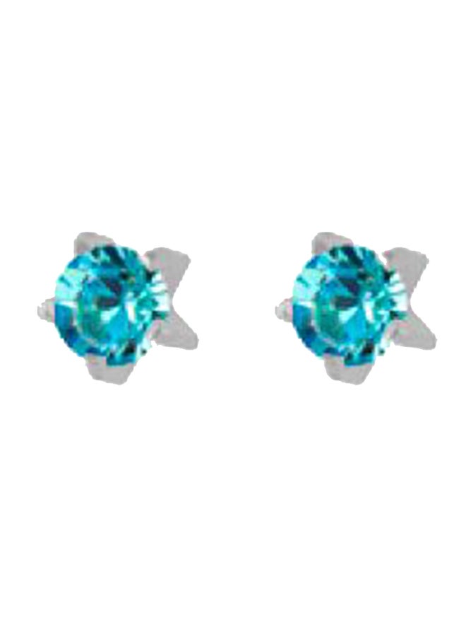 MediSystem - 316L Stainless Steel Swarovski Stud Earrings - Image 1