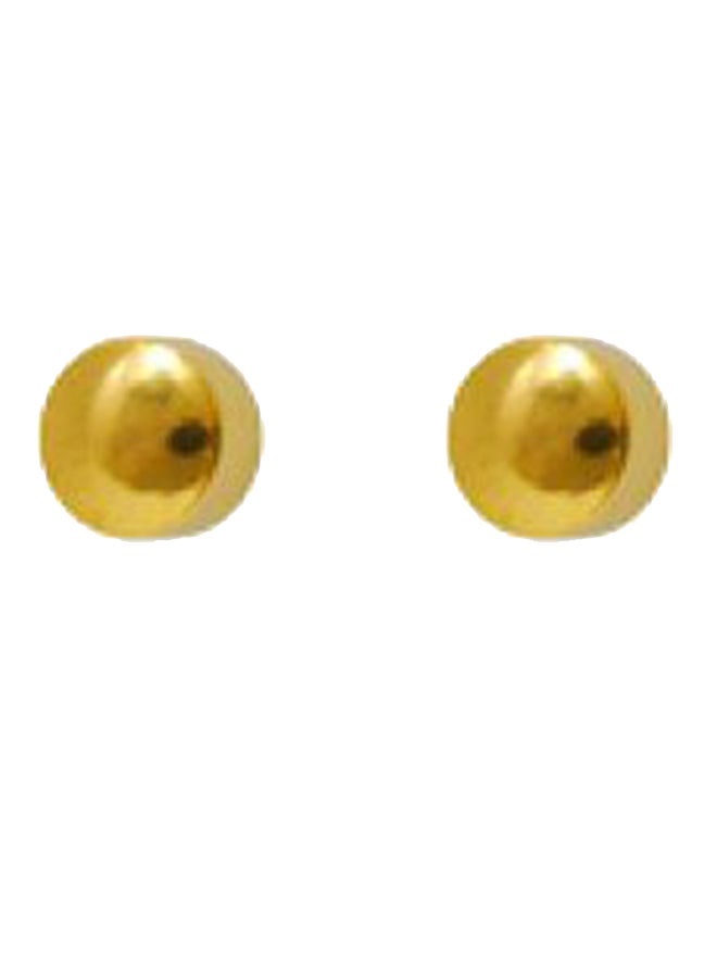 MediSystem 24K Gold Plated Mini Ball Earrings  - Image 1
