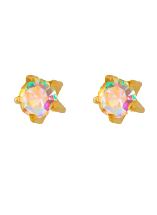 MediSystem 24K Gold Plated Swarovski Earrings  - Image 1