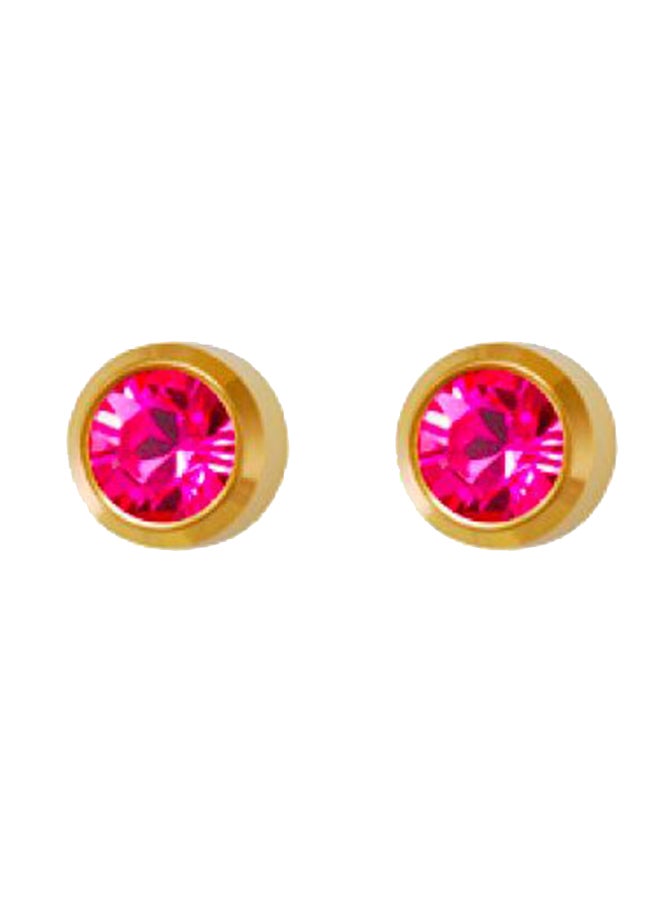 MediSystem 24K Gold Plated Swarovski Earrings  - Image 1