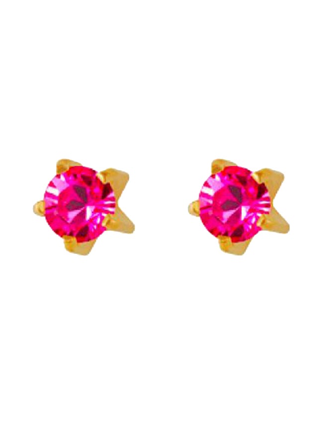 MediSystem 24K Gold Plated Swarovski Earrings  - Image 1