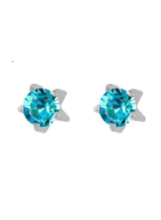 MediSystem Stainless Steel Swarovski Earrings  - Image 1