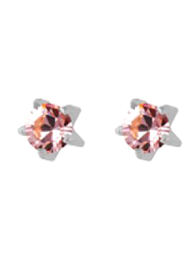 MediSystem - Stainless Steel Mini Move Tiffany Swarovski Earrings - Image 1