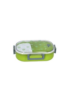 DELCASA Plastic Lunch Box Green/Clear/Grey  - Image 1