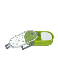 DELCASA Plastic Lunch Box Green/Clear/Grey  - Image 2