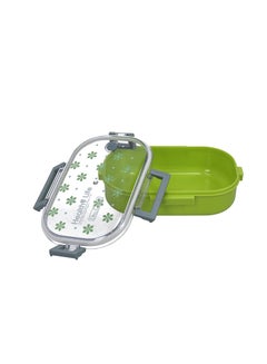 DELCASA Plastic Lunch Box Green/Clear/Grey  - Image 3