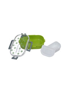 DELCASA Plastic Lunch Box Green/Clear/Grey  - Image 4