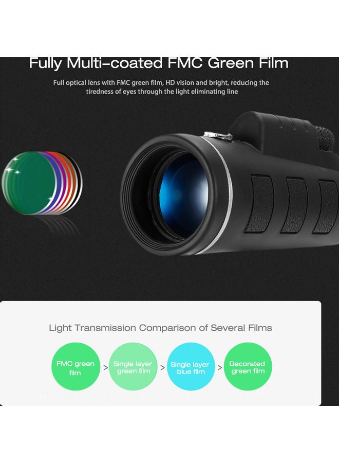 Generic 40X60 HD Monocular Telescope With Phone Holder  - Image 4