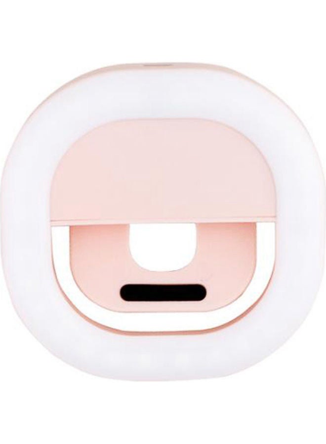 Selfie Ring Light Pink/White - Image 1
