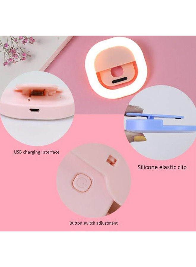 Selfie Ring Light Pink/White - Image 4