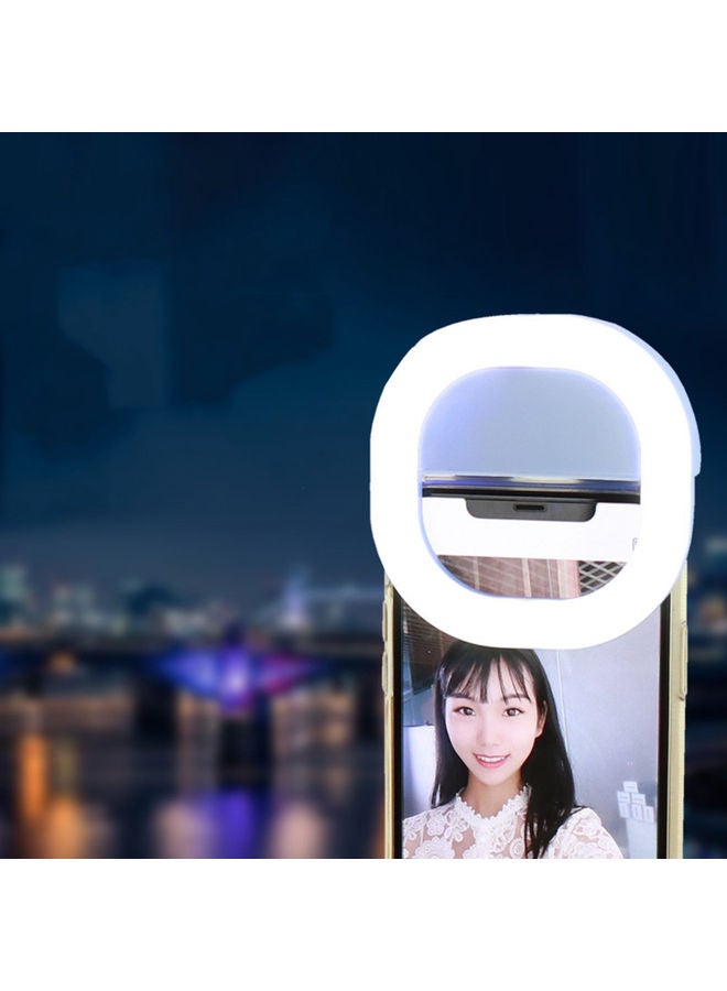 حلقة إضاءة لصور السيلفي أبيض - Image 3