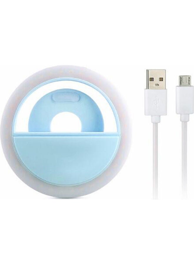 Selfie Ring Light Blue/White - Image 1