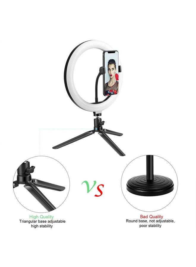 Selfie Ring Light With Stand Black/White - Image 4