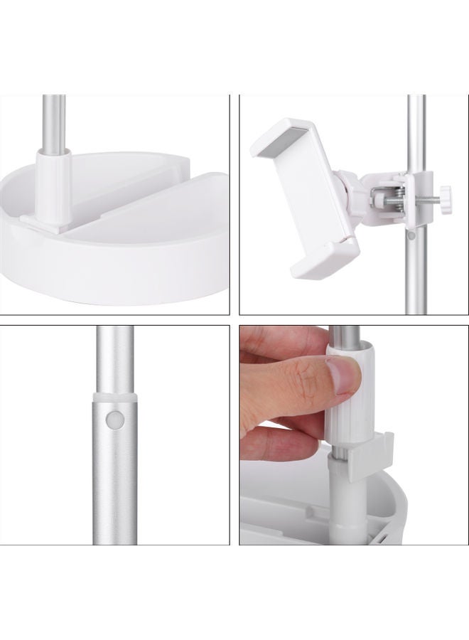 حلقة إضاءة لصور السيلفي مع حامل أسود/ أبيض - Image 3