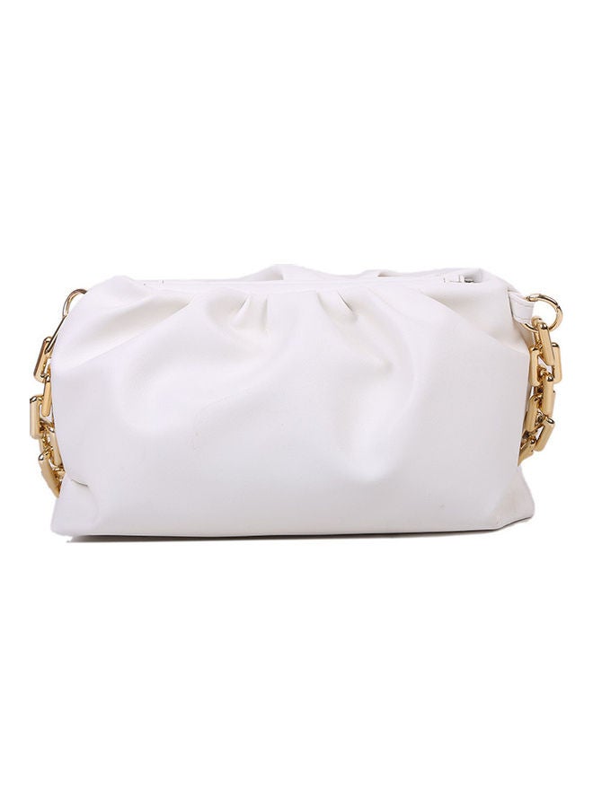 Chain Detail Crossbody Bag White  - Image 1