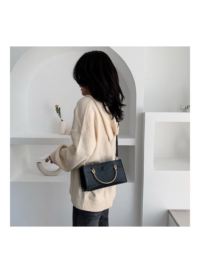 Box Style Crossbody Bag Black  - Image 5
