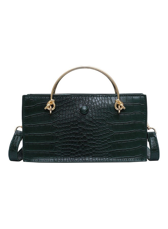 Box Style Crossbody Bag Green  - Image 1