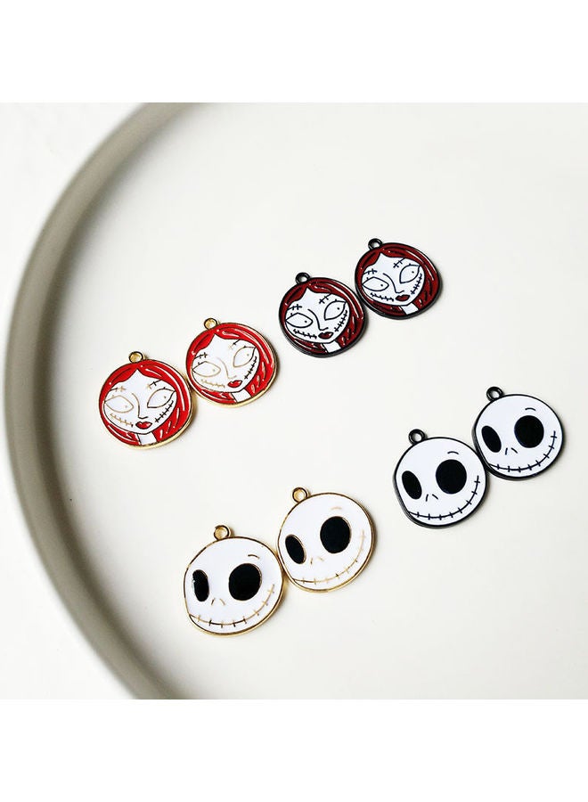 Generic - 8-Piece Cartoon Grimace Shape Earrings Charms Set - Image 1