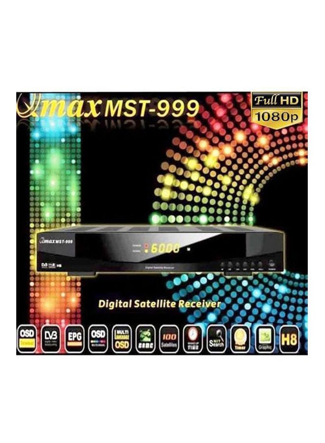 qmax - Full HD Digital Satellite Receiver MST-999-H8 Black - Image 1
