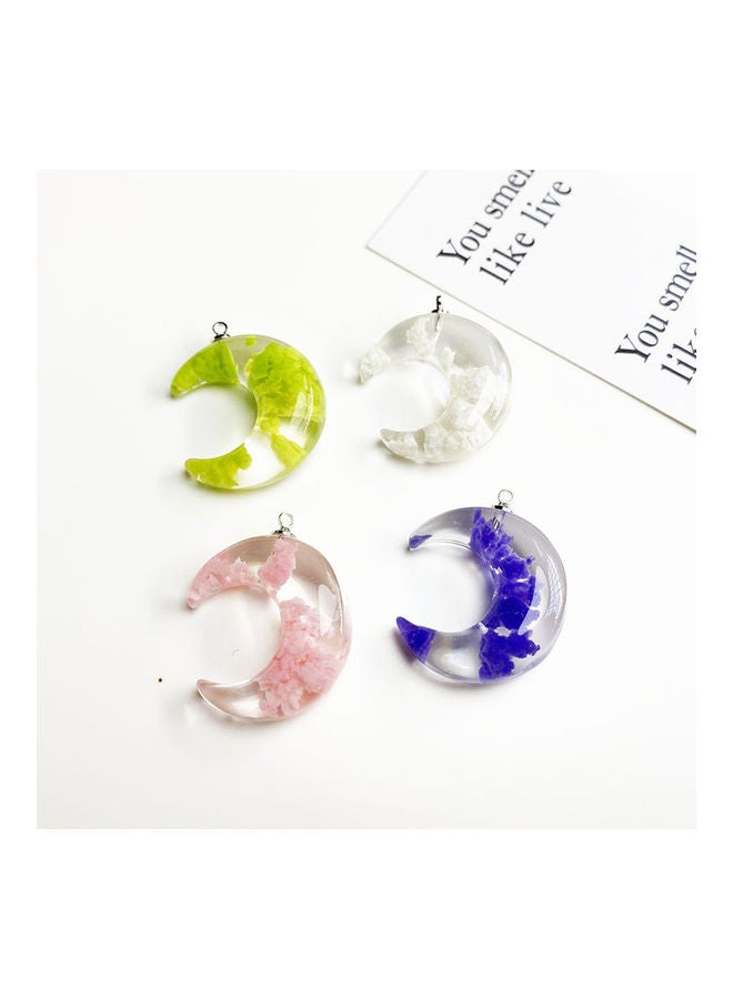 4-Piece Moon Shape Earrings Charms Set  - Image 1