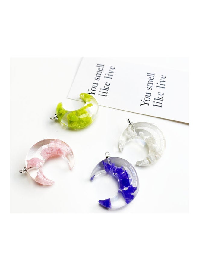4-Piece Moon Shape Earrings Charms Set  - Image 2
