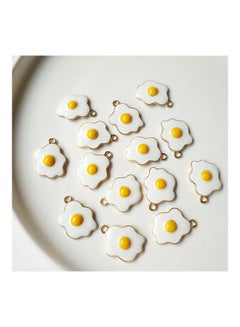 14-Piece Poached Egg Shape Earrings Charms Set