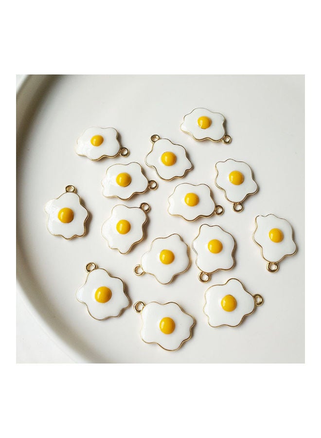 Generic - 14-Piece Poached Egg Shape Earrings Charms Set - Image 1