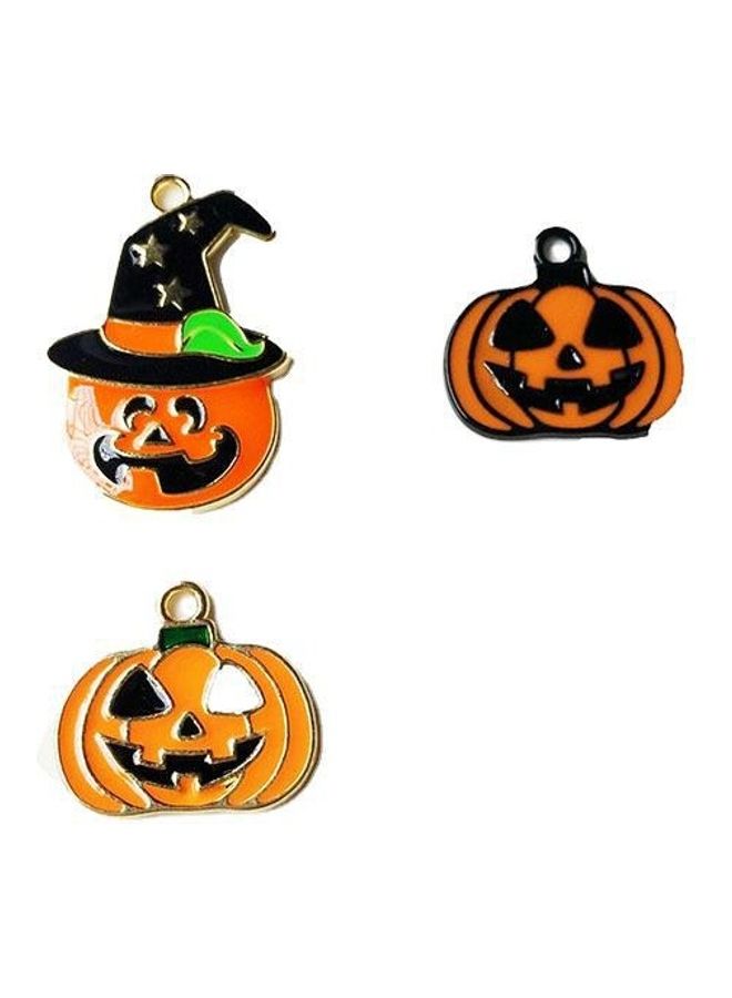 3-Piece Pumpkin Shape Earrings Charms Set 