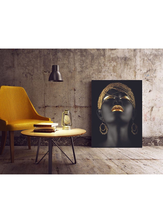 Girl Themed Wall Art Black/Gold - Image 2