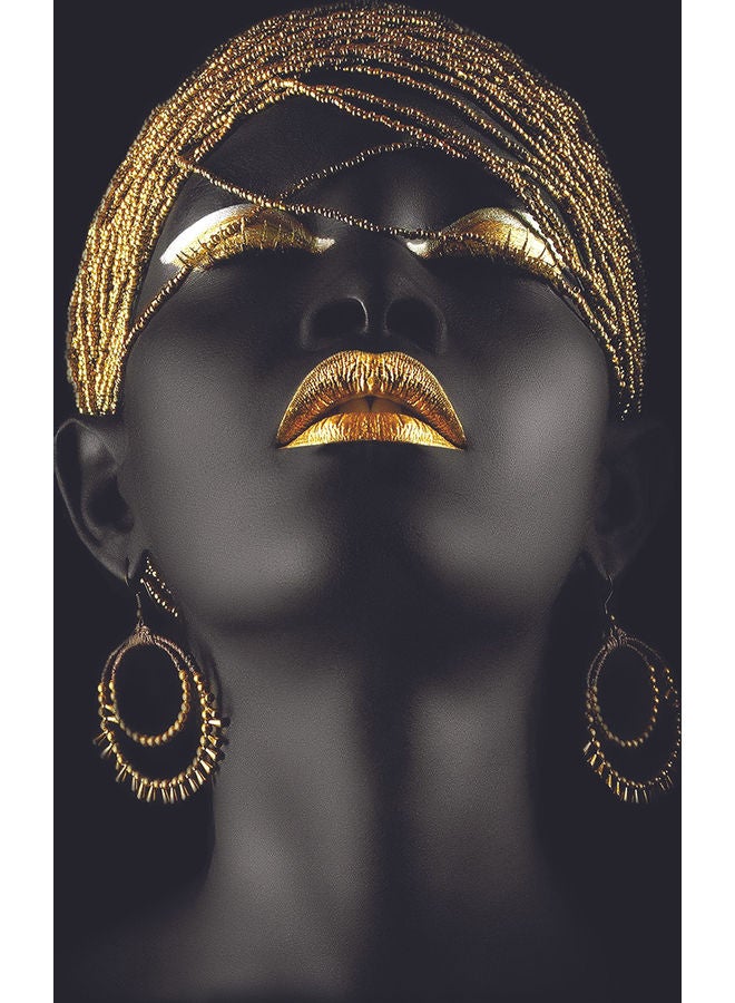 Girl Themed Wall Art Black/Gold - Image 1