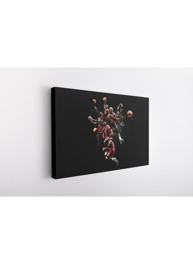 Football Themed Wall Art Multicolour 50x30cm - Image 2